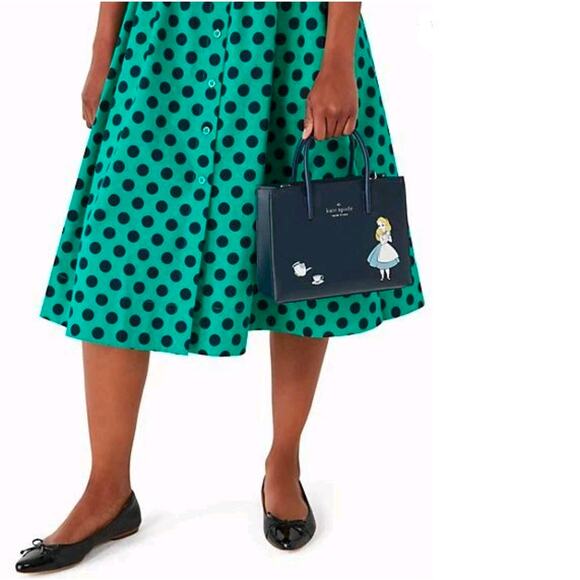 Disney x Kate Spade New York Alice in Wonderland Shopper Crossbody Purse  Bag - Picture 3 of 12